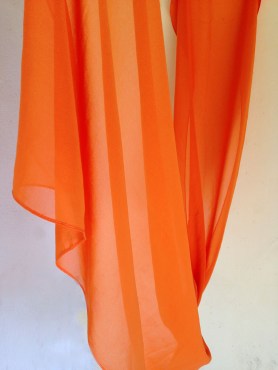 chiffon scarf -carrot-