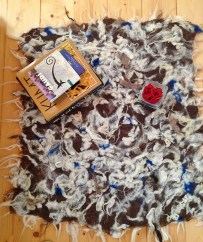 hand felted rug -affogato-